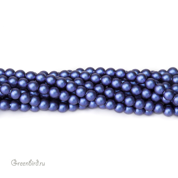 Жемчуг 3 мм #5810 Iridescent Dark Blue (#949)